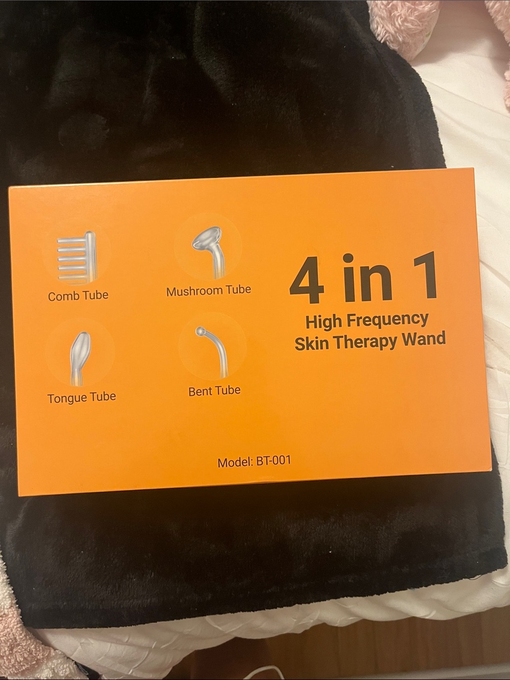 High Frequency Wand with 4 different Glass Tubes